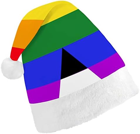 ישר ברית גאווה דגל חג המולד כובע סנטה קלאוס כובעי קצר קטיפה עם לבן חפתים לגברים נשים חג המולד מסיבת
