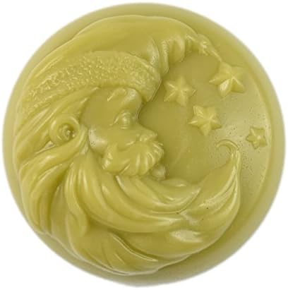 LONGZANG S526 SANTA CLAUS ראש סיליקון סבון סבון 3D עובש מלאכה בעבודת יד