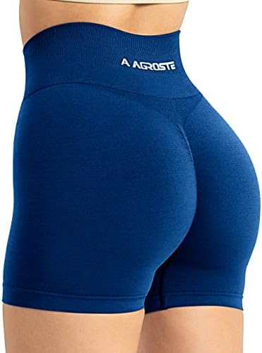 אגרוסט נשים 3.6 מעצימות מכנסי אימון עם כיסים חלקים עם מכנסי חדר כושר עם הרמת קת חדר כושר קצרים במותניים