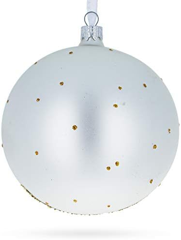 אוגרים זכוכית כדור חג המולד קישוט 4 סנטימטרים