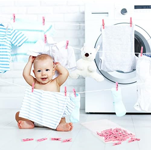 50 חתיכות בגדי סיכות עבור תינוק מקלחת ורוד אטבי כביסה פלסטיק תינוק מקלחת סיכות ילדה קטן תינוק מקלחת