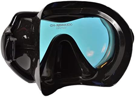 Seadive Oceanways Superview-HD w/אנטי- UV/Blare MultiCoating W/Anti-Fog Scuba/Spearfishing Mask Mask