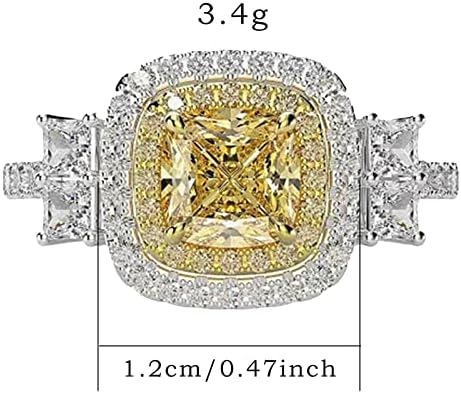 טבעות בהתאמה אישית של YISTU לנשים טבעת אירוסין תכשיטים בעבודת יד מתנה יוקרתית חתונה אבן חתונה טבעות לבנות טבעת