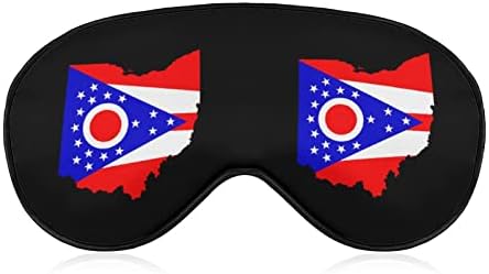 בית במדינת אוהיו מודפסת מסיכת עיניים שינה כיסוי עיניים מכוסות עיניים עם רצועה מתכווננת לטיולי טיול