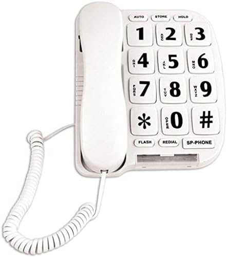 ZSEDP המתאים לקשישים עם כפתורים גדולים וטלפון טלפון קווי טלפון טלפון ללא ידיים טלפון קבוע