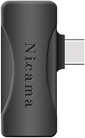 Nicama נקבה אוניברסלית 3.5 ממ TRRS מיקרופון ל- USB Type-C מתאם שמע עבור Rode SmartLav+ Lavalier Microphone התואם