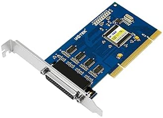 UOTEK תעשייתי 4-יציאה PCI ל- RS232 כרטיס רב-סריאלי מהיר כרטיס סידור סידורי מחשב עם יציאת COM כבל