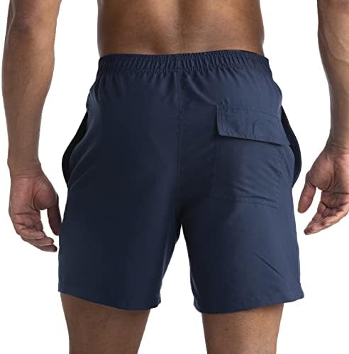Dgkaxiyahm של גברים רגועים מתאימים מכנסיים קצרים ברגליים ישר נוחות מותן המותניים שחייה מהירה מהירה של מכנסי