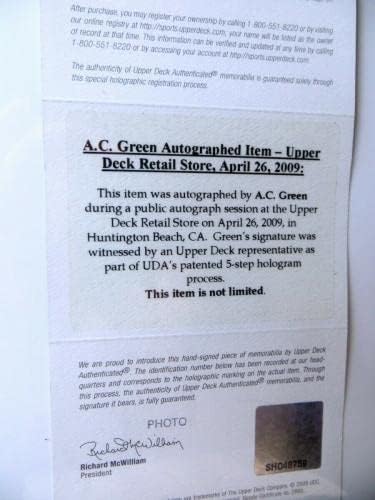 AC ירוק חתימה חתומה על חתימה 16x20 צילום לוס אנג'לס לייקרס UDA SHO048759 - תמונות NBA עם חתימה עם