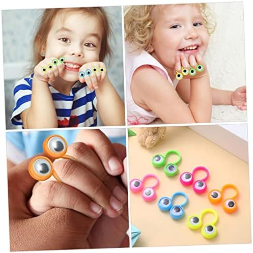 קיסאנג ' ל ילדים צעצועי 48 יחידות אספקת גודי וגלגל העין בובות על גוגלי ילדים עין מילוי טבעות להחליף תיק טבעת