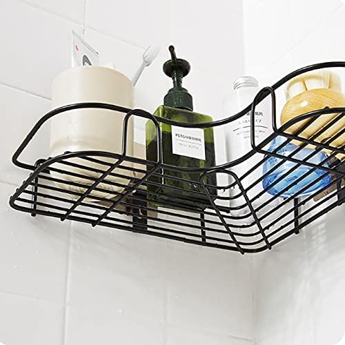 WXXGY מקלחת מקלחת פינת מדף פינת קיר רכוב מדפי אמבטיה ללא קידוח מארגן אחסון אמבטיה למטבח אמבטיה