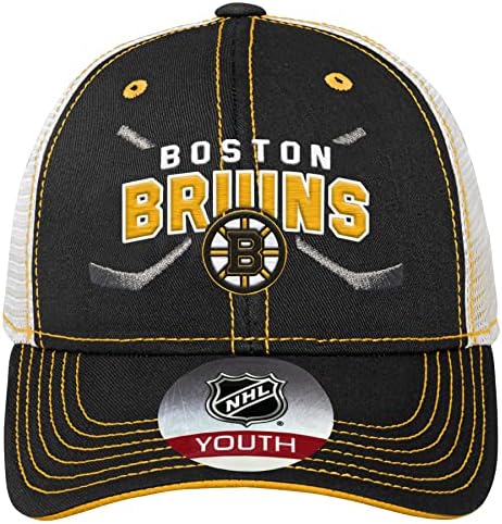 הנוער החוצה בוסטון בוסטון ברוינס מנעול כובע מתכוונן - נוער בגודל