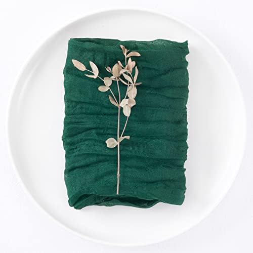 Dezerlor Emerald Green Geaze Geaesloth מפיות שולחן חתונה רומנטי NPKIN