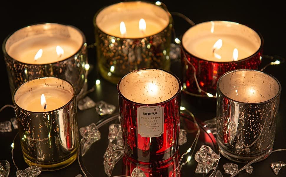 נרות ריחניים לבית רוז ארומתרפיה מתנות נרות לנשים, נרות סויה לאורך זמן עוזרים להרגיע לחץ הקלה על מדיטציה