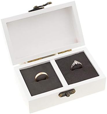 אלה חגיגת עץ טבעת תיבת לחתונה טקס אלגנטי בציר נושא טבעת תיבת ייחודי אירוסין טבעת מחזיק קופסות נישואים