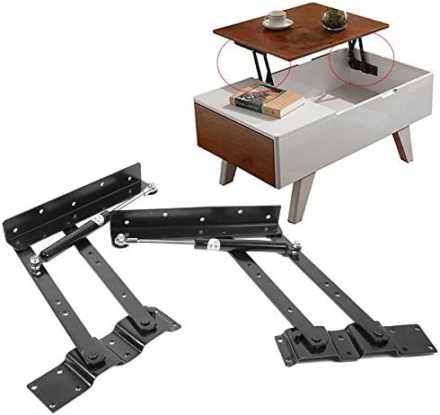 1 זוג מתקפל הרמה למעלה ציר ריהוט עליון, מעשי מעלית מנגנון שולחן קפה ציר מתאים לחומרה, מסגרת שולחן עמידה