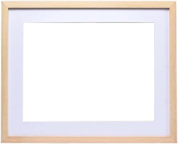 מסגרת צביעה של Narcnton פשטות מוצקה טבעית מסגרת עץ A4 A3 מסגרת תמונה צבע לבן שחור עם כרית, לחומרה המונעת