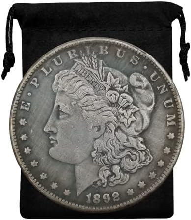 1892-מורגן דולר כסף ציפוי מטבע אוסף-העתק ארהב ישן מקורי מראש מורגן מזכרות מטבע מזל מטבע