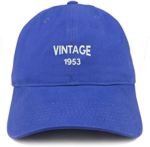 טרנדי הלבשה חנות קטן בציר 1953 רקום 70 יום הולדת מתכוונן כותנה כובע