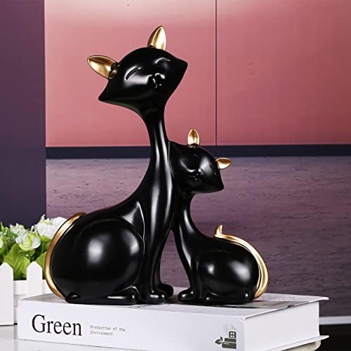 פסל החתול שנגטיאן, פסלוני עיצוב הבית של מיני חתולים, עיצוב חדרים מאט קרמיקה קרמיקה חתול קטן, תן צלמיות לחתול