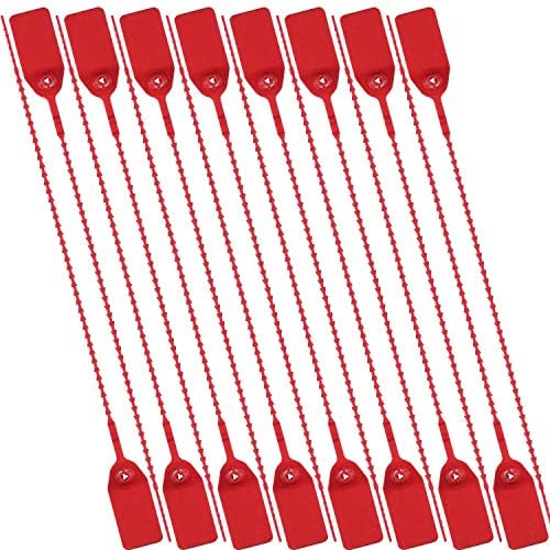 חותמות אבטחה למשוך טייט פלסטיק לחבל חותמות חד פעמי נעילה עצמית עניבת תגים 500 חבילה