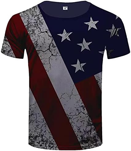 גברים ארצות הברית של אמריקה דגל חולצת טריקו קיץ תלת מימד חולצות הדפסה דיגיטלית