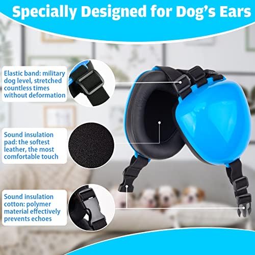 אטמי אוזניים לכלבים להגנה מפני רעשים, אוזניות ביטול רעשים לכלבים, אטמי אוזניים לכלבים 25 דציבלים, אטמי אוזניים