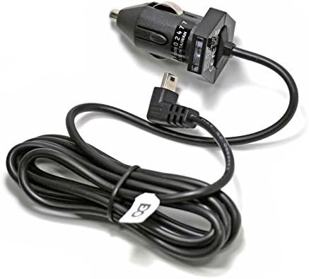 אדו-טק קומפקטי במיוחד Mini USB מטען לרכב כבל החשמל עבור Garmin Nuvi 200 200w 205w 250 255w 260w