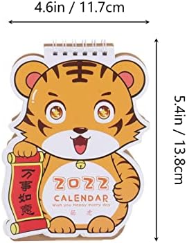 לוח השנה של משרד הקסאו לוח השנה הסיני 2022 לוח שנה חמוד - לוח שולחן עבודה בצורת לוח שולחן אנכי לוח שנה לחדר