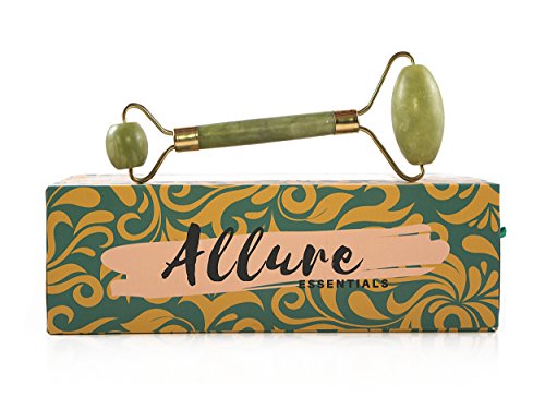 Allure Essentials Premium Premium Jade - אבן ירקן טבעית אמיתית - רולר לפנים, מפחית נפיחות, משכך מתח,