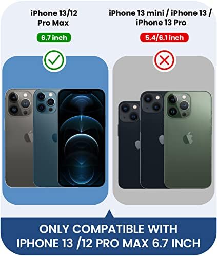 Caka לאייפון 13 Pro Max Case, iPhone 12 Pro Max Thon
