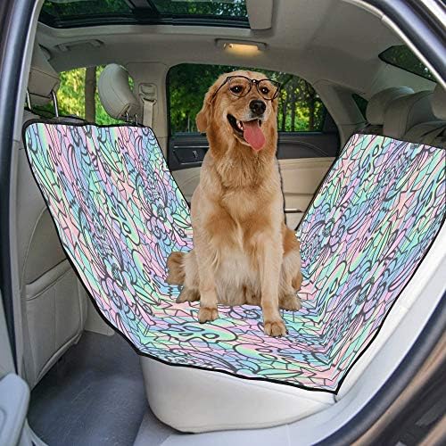 כיסוי מושב כלב מותאם אישית מאות פרחים הדפסת עיצוב כיסויי מושב לרכב לכלבים עמיד למים לא