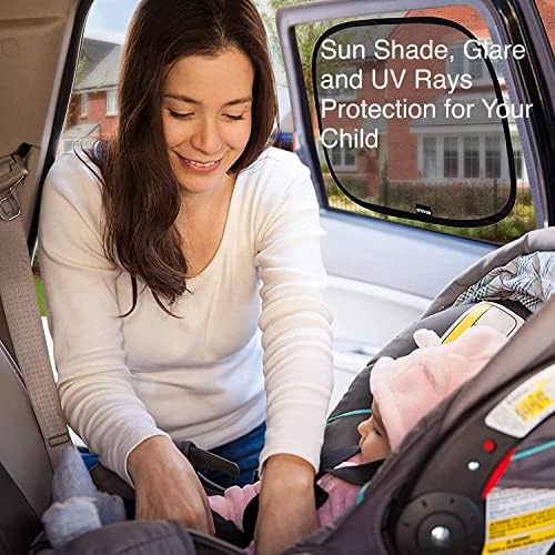 גוון חלון רכב Enovoe לתינוק - - 19 X12 פרמיום נצמד צל שמש צלל לצד חלון המכונית - שמש, בוהק וקרני UV הגנה על