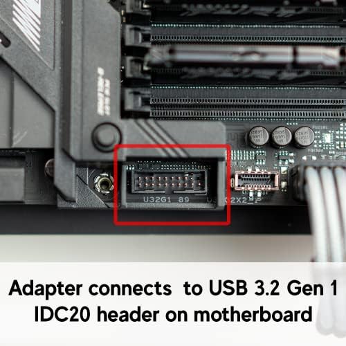 קישור - USB 3.2 GEN 2 מתאם פנימי כותרת לוח אם 20 פינים זכר לנקבה 10 ג'יגה -ביט לשנייה עבור יציאות USB -A