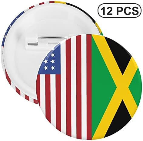 ארהב פיאג ג'מייקנית דגל עגול כפתור כפתור כפתור 2.3 אינץ