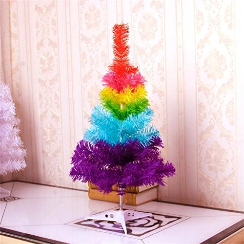 Tiffuniess מיני עץ חג המולד של קשת, 23.6 עץ חג המולד מלאכותי חג המולד עץ צבעוני עץ חג המולד הוא אהבה