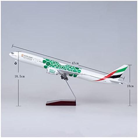 דגמי מטוסים 1: 157 בקנה מידה למות יצוק שרף דגם מתאים אקספו 2020 דובאיה בואינג 777 מטוסי איירבוס אוסף גרפי תצוגה