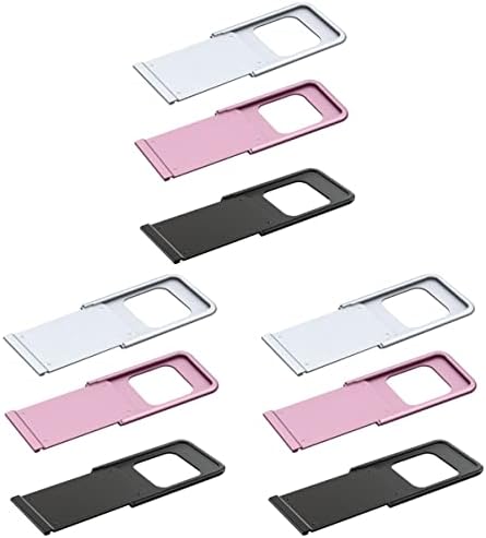 Solustre 9 PCS אנטי-האקר צבעוני תאי נייד טלפונים מכסים סגסוגת סגסוגת סגסוגת אבטחת מחוון אלומיניום חסימת תיקון
