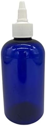 8 גרם בקבוקי פלסטיק כחולים בוסטון -12 חבילה לבקבוק ריק ניתן למילוי מחדש - BPA בחינם - שמנים