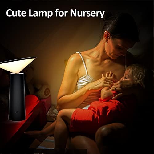 מנורת פטריות, מנורת שולחן קטנה אלחוטית, אור עיצוב לילה מודרני נייד לסביבה,ילדים, חדר שינה, סלון,