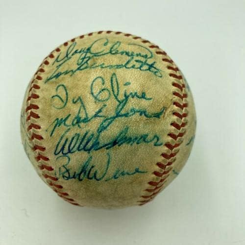 אד לופט לוו בורדט גדס חתום על המשחק של שנות החמישים השתמש בבייסבול קרונין JSA COA - משחק MLB השתמש