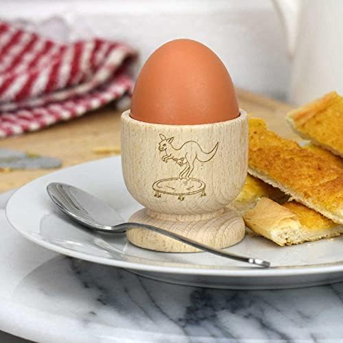 אזידה 'קנגורו על טרמפולינה' כוס ביצה מעץ