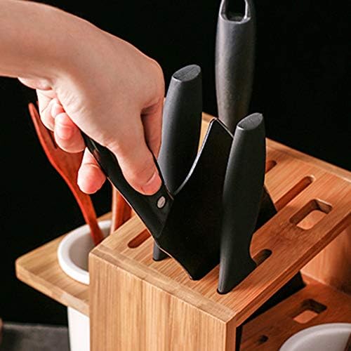 הוקאי רב-פונקציה סכין בלוקים מקלות אכילה כלוב כלי & אחסון מתלה חותך מחזיק למטבח