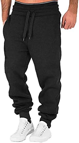 מכנסי טרנינג ג'וג'רים מזדמנים של מכנסי טרנינג קל משקל קל משקל עם המותניים האלסטיים המותניים באורך מלא מכנסי מטען