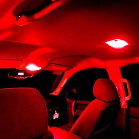 תאורת אללה 2 יחידות סופר בהירות 194 168 2825 W5W נורות LED אדומות טהורות טהורות נורות רישוי חיצוני לוחית תגי