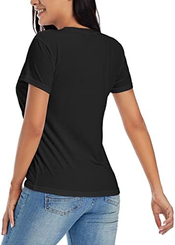 חולצות T חולצות לנשים לנשים חולצות מזדמנים רופפות מתאימות חולצה בסיסית שחורה
