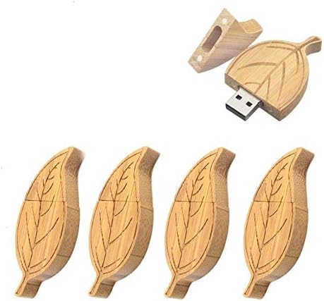 5 ארוז עלי עץ עץ במבוק עץ 2.0/3.0 כונן הבזק USB כונן דיסק USB מקל עם עץ