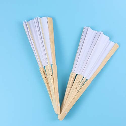 טוינדונה 5 יחידות קיפול רגיל מאוורר כף יד מאווררי נייר ריק מאווררי נייר ילדים מעריצי נייר ריקים מאוורר