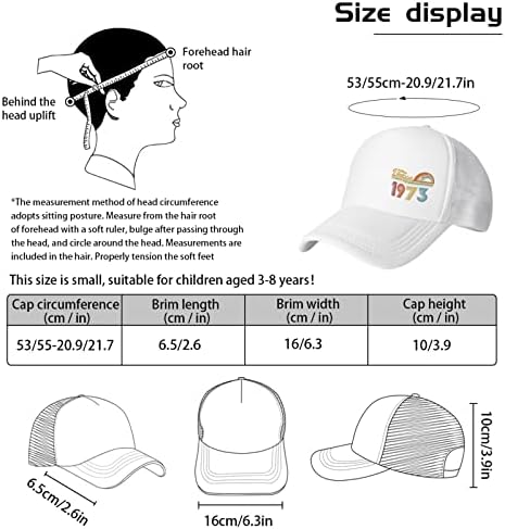 כובע בייסבול כובע בייסבול כובע כובע כובע כובע כובע מהיר וינטאגי 1973 כובע לילדה פעוט