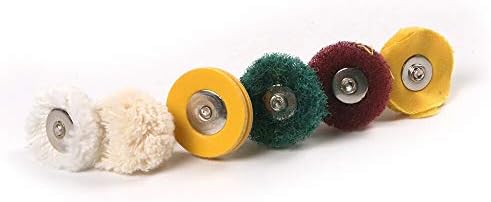 כלי חלקי 10 יחידות צהוב בד חומר 3 ממ שוק מיני רוטרי ערכת ליטוש גלגל מרוט כרית מברשת להסרת אבק לטש כלי